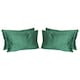 image 1 of Nicola Spring Rectangle Velvet Cushions - 60cm x 40cm - Green - Pack of 4 | Green | Green
