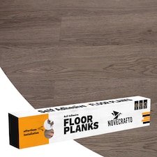 Self Adhesive Floor Planks | 5.9x35.9in (91.4x15.2cm) Each | Peel & Stick Vinyl Flooring | Grey Wood Effect | Easy DIY | Stick On Tiles for Home Floors | Grey | 2.78 sqm