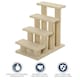 image 5 of PawHut Dog Steps for Bed 4 Step Pet Stairs for Dog Cat Climb Ladder Cream