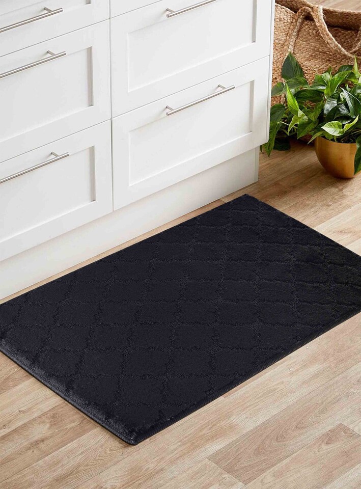 image 1 of Ivy Washable Trellis Design Anti Slip Doormats - Runners