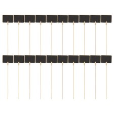Handheld Mini Blackboard & Chalk For Plant Pots | Multi | Set of 20 & Rectangle | 20