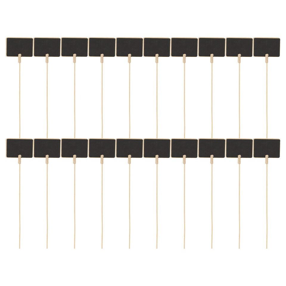 image 1 of Handheld Mini Blackboard & Chalk For Plant Pots | Multi | Set of 20 & Rectangle | 20