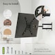 image 6 of VonHaus Articulating TV Wall Bracket for 24-55" Screens, 25kg Capacity