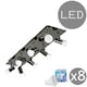 image 1 of ValueLights Consul Polished Black Spotlight and GU10 Spotlight LED 5W Warm White 3000K Bulb