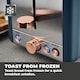 image 10 of Tower Cavaletto Pyramid Kettle & 2 Slice Toaster Set in Midnight Blue & Rose Gold
