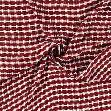 Red Pleated Chiffon Plisse Fabric for Dressmaking, 140cm / 55" Wide - per metre