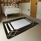 image 3 of Art Deco Black Frame (Rug) Black | Large: 140x200cm