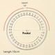 image 7 of 360 Degree 10cm School Transparent Plastic Protractor Ruler