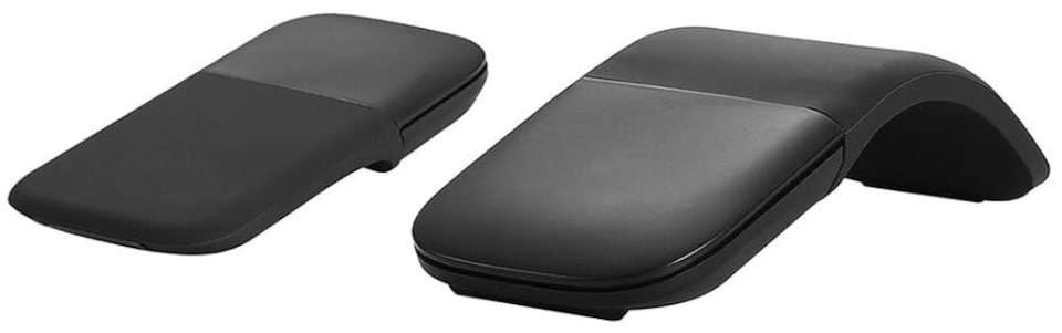 image 1 of ACCURATUS - Curve Bluetooth Foldable Wireless Mouse, Black