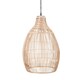 image 1 of ValueLights Solar Powered Natural Teardrop Outdoor Hanging Pendant Garden Pergola Light | Cream