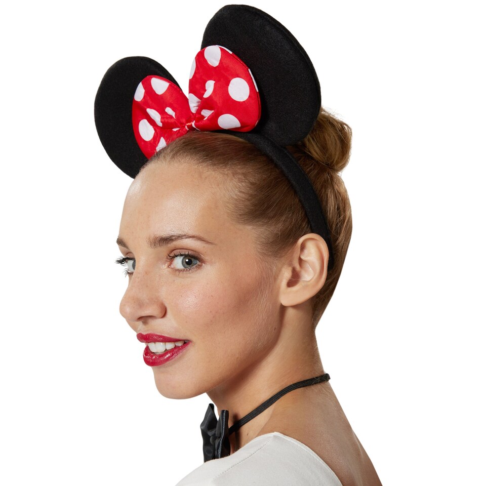 image 1 of Womens Fancy Dress Costume - Lady Mouse | Red | black/red/white | S | 1