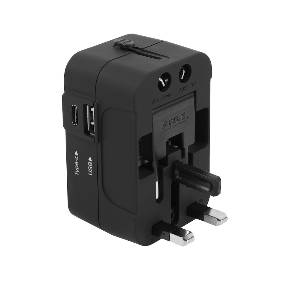 image 1 of Groundlevel Universal Power Adapter Travel Plug With Type C and USB Ports