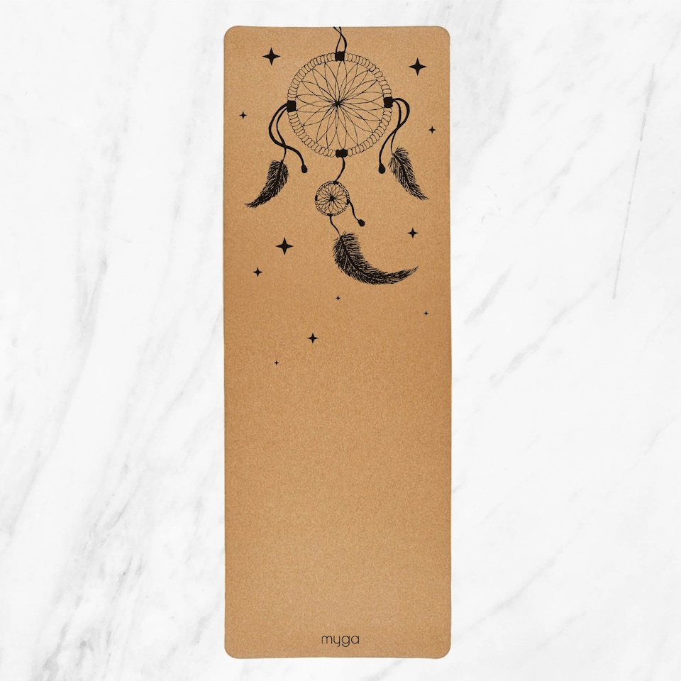 image 1 of Myga Dream Catcher Extra Large Cork Yoga Mat