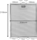 image 2 of SPARES2GO Cooker Hood Grease Filter Extractor Vent Fan Metal Mesh (318 x 258mm, Pack of 2)