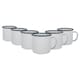 image 1 of Argon Tableware White Enamel Espresso Cups - 130ml - Navy - Pack of 6 | Blue | Navy