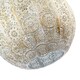 image 5 of Spherical Vintage Moroccan Pendant Lamp Shade in Brushed Cream Gold | Cream
