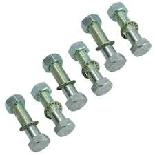 M16 (16mm) x 65mm High Tensile Tow Bar Ball Fixing Bolts Washers + Nuts 6 Pack