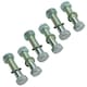 image 1 of M16 (16mm) x 65mm High Tensile Tow Bar Ball Fixing Bolts Washers + Nuts 6 Pack