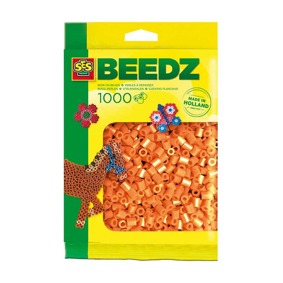 image 1 of SES Creative Iron on Beads 1000 Orange