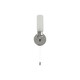 image 4 of First Choice Lighting Set of 2 Polished Chrome IP44 Bathroom Wall Light With Pull Cord Switch Chrome | White