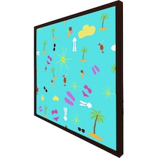 Beach cartoons (Picture Frame) Brown | M