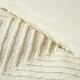 image 4 of Homescapes Off White Chevron Cotton Tufted Duvet Cover Set - | White