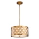 image 1 of Arabella 2 Light Medium Round Ceiling Duo-Mount Pendant Gold, E27