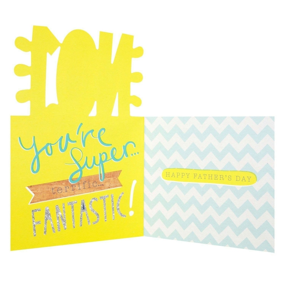 image 1 of Dad Father's Day Card 'Super Terrific'