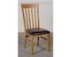 image 6 of Kuba 150 x 85 cm Chunky Medium Oak Dining Table and 6 Harvard Chairs | Brown | Brown