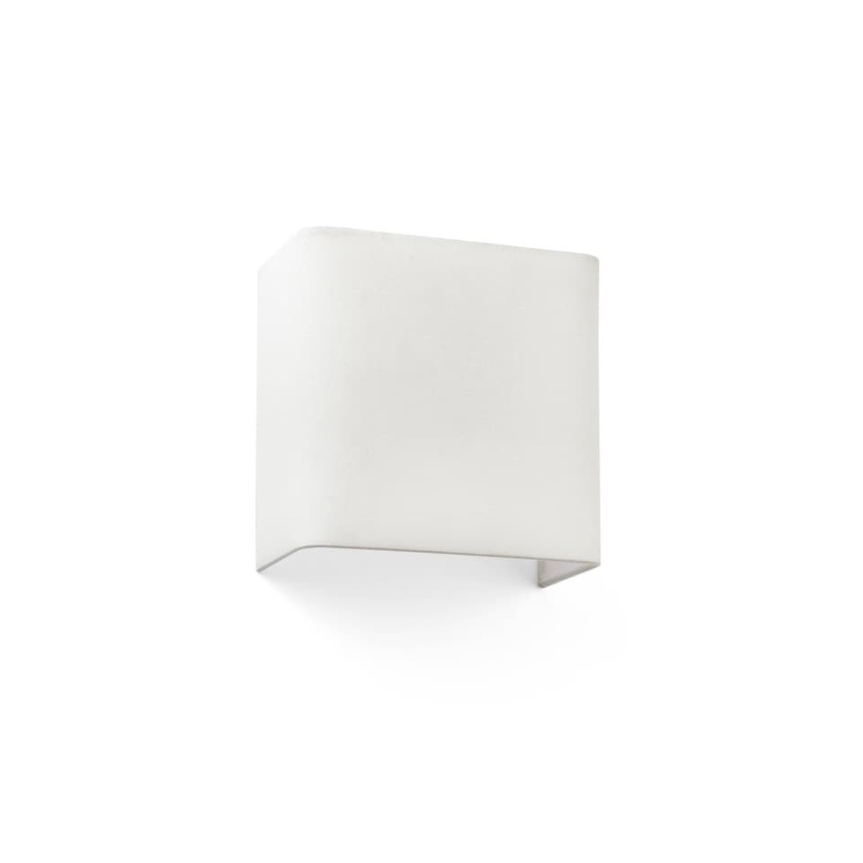 image 1 of Cotton Beige Square Wall Light 200x 205x 108, E27