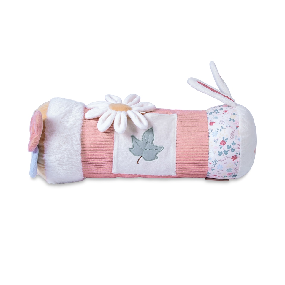 image 1 of Red Kite Tummy Time Roller - Rose & Ivy | Pink | Rose & Ivy | 1