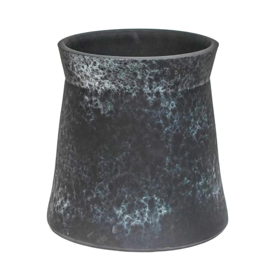 image 1 of Kew Handthrown Planter Basalt Black