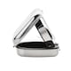 image 4 of Widdop Gifts Silver Fold Up Travel Alarm Clock