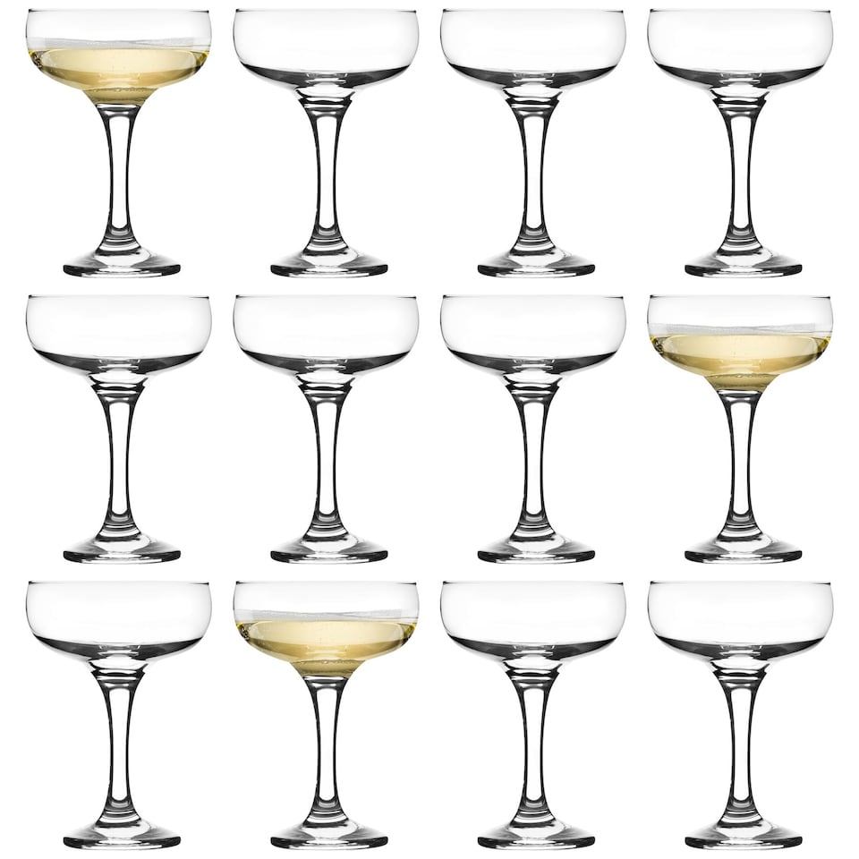 image 1 of LAV Misket Glass Champagne Saucers - 235ml - Pack of 12