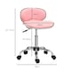 image 3 of HOMCOM Office Chair Beauty Salon Rolling Technician Stool Chair Grey