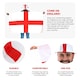 image 2 of Pack of 12 England Bowler Hat & Cape Flag Red | One Size