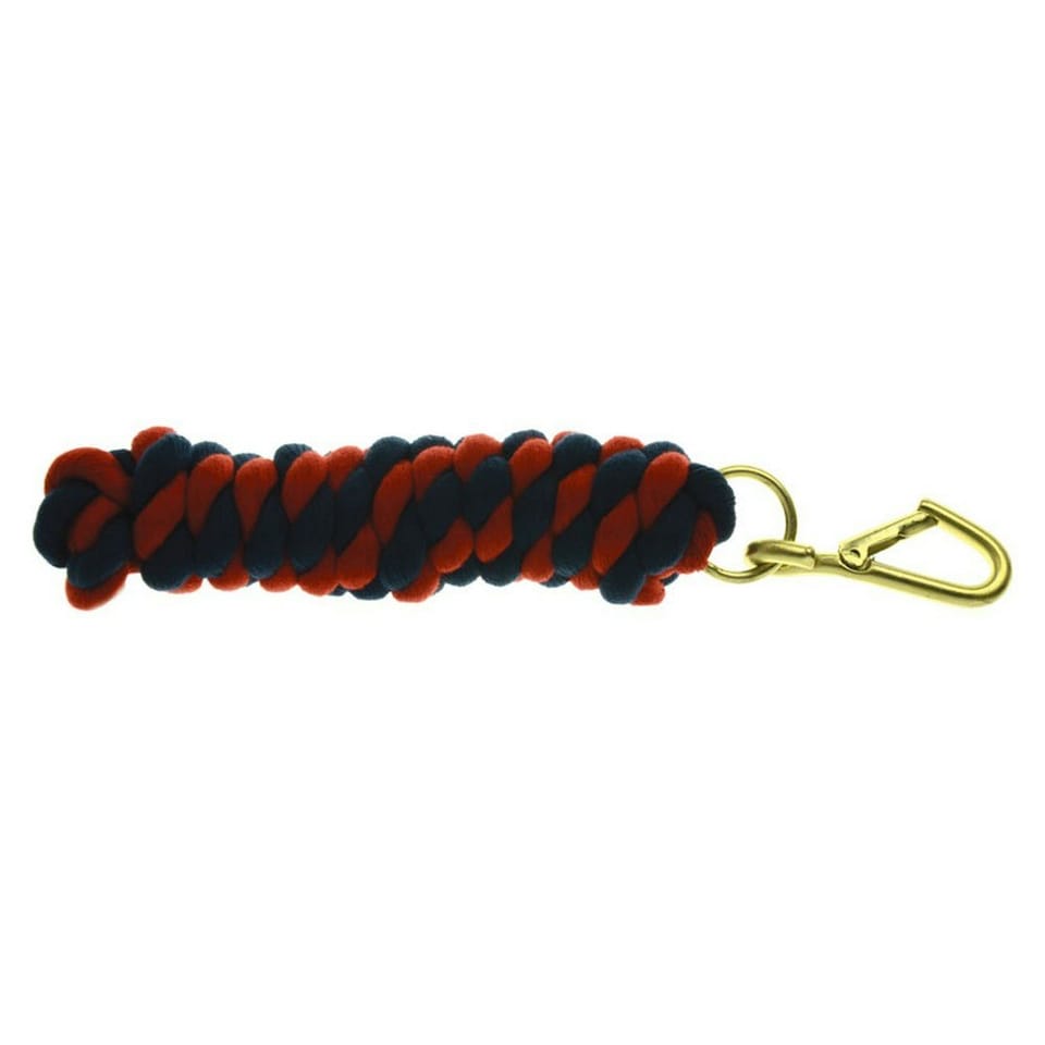 Hy Two Tone Twisted Lead Rope - Navy/Red - 2.2 metres