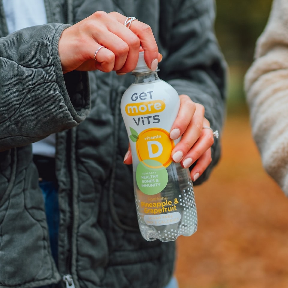image 1 of Get More Vitamin D Sparkling Pineapple & Grapefruit 12x500ml