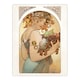 image 1 of Woman With Fruit Art Nouveau France Vintage Wall Art Print Mucha 24x32"