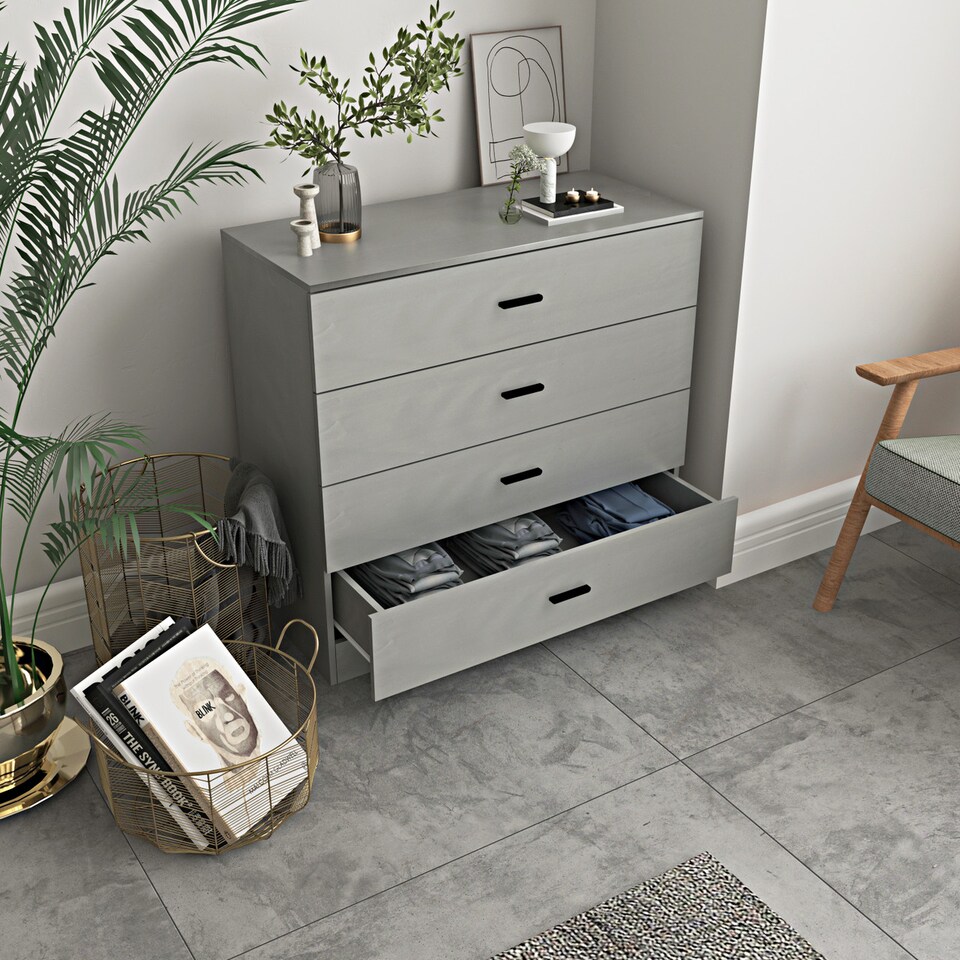 sachin and babi light blue dress Tall 4-Drawer Dresser, Vertical Storage Cabinet for Closet & Nursery