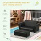 image 4 of HOMCOM Kids Twin Sofa 2 Seater Toddler Chair Double Seat Armchair w/ Footstool 
