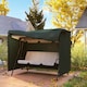 image 8 of Outsunny Garden Furniture Protector Patio Swing Chair Cover | Green | Deep Green
