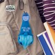 image 2 of Pre-personalised Lucky Gonk Mascot Keyring For Bag Or Backpack - Feeling Blue - 136 Names and Themes Available | Blue