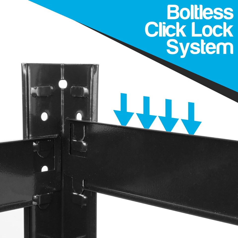 image 1 of TekBox Boltless Garage Corner Shelving Rack