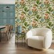 image 3 of Belgravia Oliana Floral Wallpaper - Green/Blue - 10m x 0.5m Green