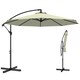 image 1 of Outsunny 3(m) Banana Parasol Cantilever Umbrella Garden | Cream | Beige | 3 m diameter