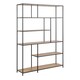 image 1 of Seaford  Bookcase with 1 Drawer and 5 Shelves in Black and Oak
