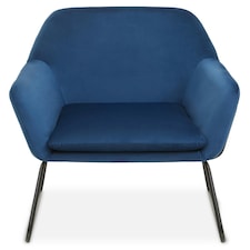 Interiors by Premier Midnight Velvet Black Base Armchair, Easy Care Velvet Chairs, Indoor Dining with Velvet Dining Chair