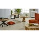 image 5 of Valor Mango Wooden Round Coffee Table Spider Legs Brown