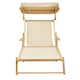 image 1 of Interiors by Premier Cream Lounger, Easy to Clean Outdoor Lounger Chair, Weather-resistant Chaise Lounge, Space-saver Sun Lounger